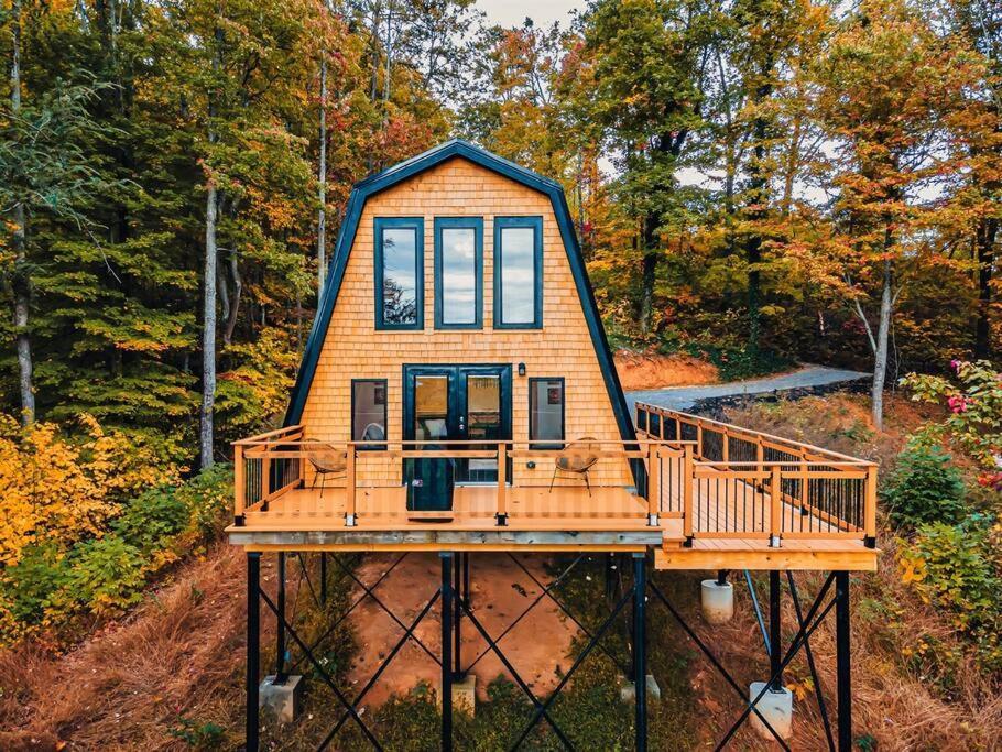Secluded Mtn View New! 10 Mins To Gatlinburg Or Park Villa Luaran gambar