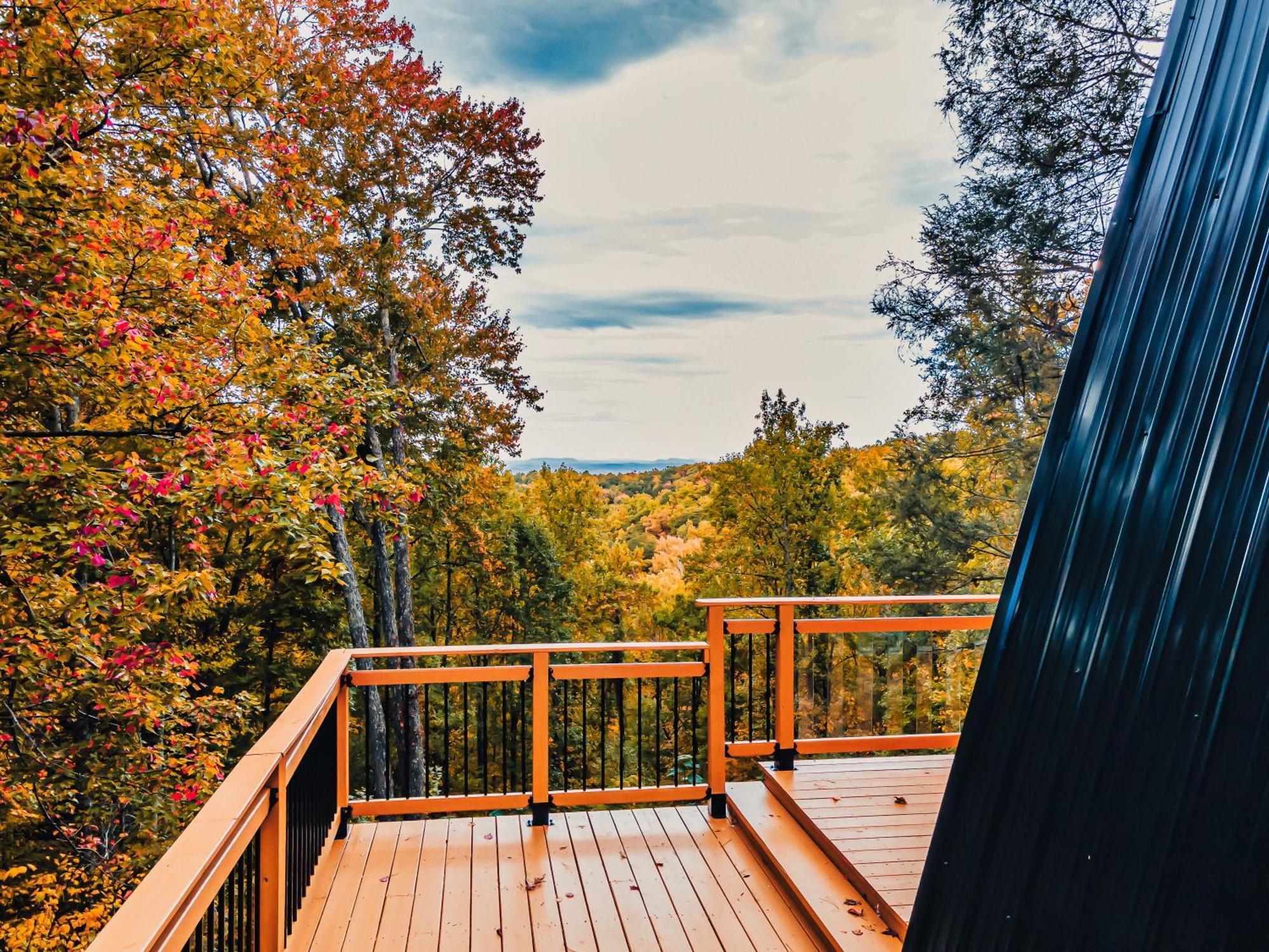 Secluded Mtn View New! 10 Mins To Gatlinburg Or Park Villa Luaran gambar